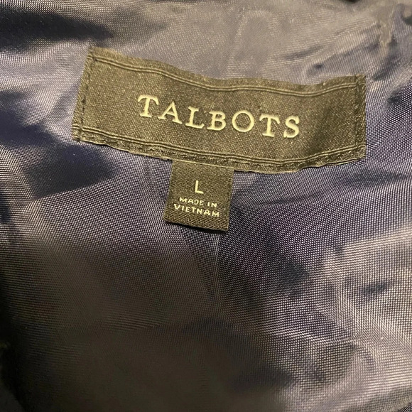 Talbots Navy White Striped Jacket Nautical Blazer - Picture 8 of 11